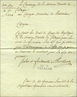 N° 3 / PELAGIE (S N° 9533 B) En Marge D'un Texte Daté Du 21 Frimaire An 4. - SUP. - Lettres Civiles En Franchise