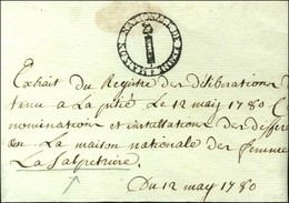 MAISON NATIONALE DE FEMME (S N° 9570 B) En Marge D'un Texte Daté '' La Salpêtrière Le 12 Mai 1780 ''. - TB / SUP. - Lettere In Franchigia Civile