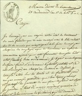 MAISON D'ARRET DU LUXEMBOURG (S N° 9579 B) En Marge D'une Lettre Avec Texte Daté De Paris Le 28 Vendémiaire An 3. - SUP. - Lettere In Franchigia Civile