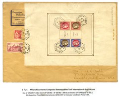 Bloc N° 3 PEXIP Affranchi Sur Lettre (N° 348 à 351). - TB. - R. - Verzamelingen