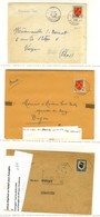 Lot De 18 Lettres Affranchies Au Type Blason Dont 4 Cécogrammes. - TB. - Collezioni