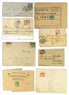 Lot De 14 Lettres Affranchies Avec émission Cérès Dentelé. - TB. - Collections