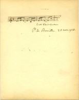 BREVILLE Pierre Onfroy De (1861-1949), Compositeur. - Sonstige & Ohne Zuordnung