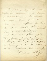 HUGO Victor (1802-1885), écrivain, Homme Politique, De L'Académie Française. - Andere & Zonder Classificatie