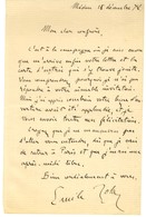 ZOLA Émile (1840-1902), écrivain. - Other & Unclassified