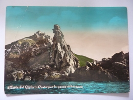 Cartolina Viaggiata "ISOLA DEL GIGLIO Costa Per La Pesca Subacquea" 1957 - Otras Ciudades