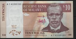 B 76 - MALAWIE Billet De 10 K état Neuf - Malawi