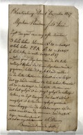 Bernardus VANDEPITTE Uit Blankenberge, Gelopen Brief Met Order Voor Tabak  Aan PLAIDEAU Fils Ainé à Menin  18 July  1857 - 1800 – 1899