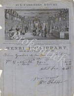 AUX CARRIERES D'ECUME   HENRI PHILIPPART Rue De La Madeleine 53  Bruxelles Facture à Mme GORVELOOS  Le 4 Oct 1879 - 1800 – 1899