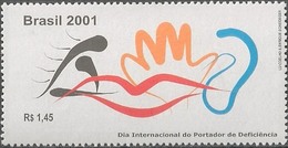 BRAZIL #2829 -  DAY OF HANDICAPPED  PERSONS  -  1V  - 2001 -   MINT - Ungebraucht
