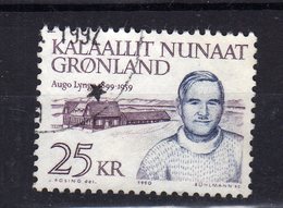 GROENLAND Greenland 1990 A. Lynge Yv 198 OBL - Gebraucht