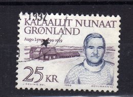 GROENLAND Greenland 1990 A. Lynge Yv 198 OBL - Gebruikt