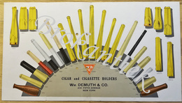 William DEMUTH & C°  NEW YORK  Fifth Avenue 230  About 1920 Cigar And Cigarette Holders   WDC  Tubes - USA