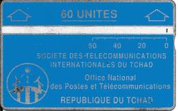 CARTE MAGNETIQUE-TCHAD-60U-BLEU-V° N° En Bas A Droite Inversé-903C14180-Utilisé-BE - Tschad