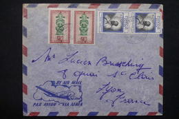 CONGO BELGE - Affranchissement Plaisant De Elisabethville En 1953 Sur Enveloppe Pour Lyon - L 22147 - Storia Postale