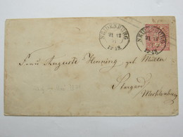 1871 , NEIDENBURG , Klarer Stempel Auf Beleg - Postal  Stationery