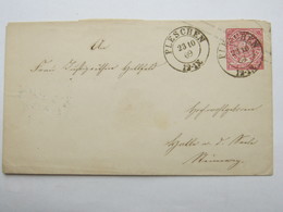 1869 , PLESCHEN    , Klarer Stempel Auf Beleg, Rs. Siegel Ausgeschnitten - Lettres & Documents