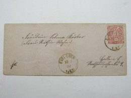 1870 , EISLEBEN     , Klarer Stempel Auf Beleg - Storia Postale