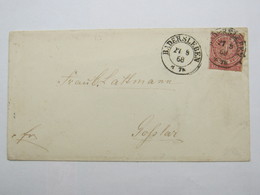 1868 , BADERSLEBEN    , Klarer Stempel Auf Beleg - Storia Postale