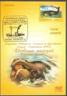 75937- ARCTIC EXPEDITION IN NUNAVUT AND GREENLAND, RIGHT WHALE, POLAR PHILATELY, POSTCARD STATIONERY, 2003, ROMANIA - Arctische Expedities