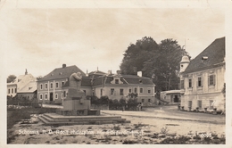 Schrems - Adolf Hitlerplatz Mit Kriegerdenkmal 1942 - Schrems