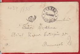 LETTER ROMANIA 1935 NICE STAMPS KING CAROL II AND AVIATION STAMP BUGLE TRUMPET GOARNA - Briefe U. Dokumente