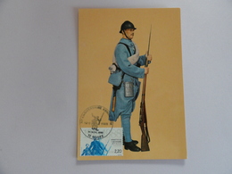 CARTE MAXIMUM CARD POILU FRANCAIS  FRANCE - Guerre Mondiale (Première)