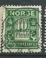 Norvege   Taxe   Yvert N° 8 Oblitéré   - Bce 15624 - Gebraucht