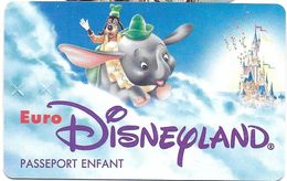 PASSEPORT DISNEY JUMBO PASSEPORT ENFANT EURO DISNEY 1993 - Passeports Disney