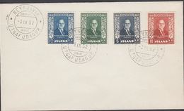 1952. BJÖRNSSON. FDC REYKJAVIK -1. IX. 52.  (Michel 281-284) - JF310249 - Briefe U. Dokumente