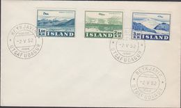 1952. AIR MAIL. FDC REYKJAVIK -2. V. 52.  (Michel 279-280) - JF310253 - Lettres & Documents