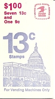 UNITED STATES (USA), 1977, Booklet 131, $ 1.00, Mi 93Ga1 - 1941-80