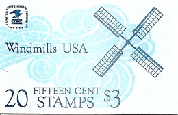 UNITED STATES (USA), 1980, Booklet 135, Windmills, Mi 98 - 1941-80