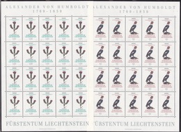 Liechtenstein Europa CEPT 1994 Von Humboldt Cpl Set #2 Minisheets MNH ** Condition - Bloques & Hojas