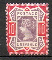 GRANDE BRETAGNE - 1887-1900 - N° 102 - 10 D. Rouge Carminé Et Violet-brun - (Cinquantenaire Du Règne De Victoria) - Neufs