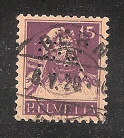 Perfin/perforé/lochung Switzerland No YT141/141a 1914 William Tell BK  Bernische Kraftwerke AG - Gezähnt (perforiert)
