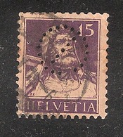 Perfin/perforé/lochung Switzerland No YT141/141a 1914 William Tell   Symbol  O/ - Gezähnt (perforiert)