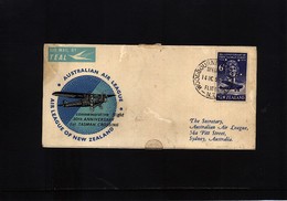 New Zealand 1958 Commemorative Flight 1st Tasman Crossing - Airmail