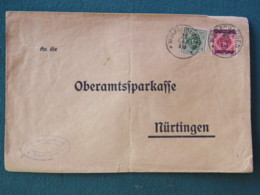 Germany 1919 Official Cover Wurtemberg Wolfschlugen To Nurtingen - Storia Postale