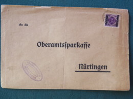 Germany 1919 Official Cover Wurtemberg Wolfschlugen To Nurtingen - Lettres & Documents