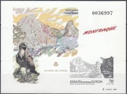 SPAGNA - PROVA D'ARTISTA - 1999 - Foglietto Nuovo E Numerato MNH: Prova Per Il Francobollo Yvert 3196. - Ensayos & Reimpresiones