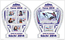 GUINEA BISSAU 2016 ** Sochi Winter Games Winners Olympia M/S+S/S - OFFICIAL ISSUE - A1706 - Winter 2014: Sochi