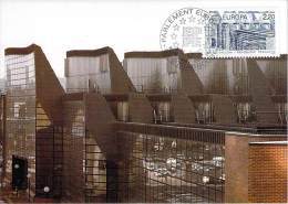 France  EUROPA CEPT 87 CARTE MAXIMUM NUM YVERTL  2471  ARCHITECTURE  Boulogne Billancourt - 1987