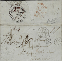 1839 - Letter From HAMILTON ( Scotland ) To Boulogne Sur Mer  - Last Year Of The 1 / 2 Penny - ...-1840 Vorläufer