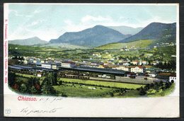 CARTOLINA CV2316 SVIZZERA SWITZERLAND Chiasso, Veduta Della Stazione, Gare, Bahnhof, 1900, Viaggiata Per L'Italia, Forma - Chiasso