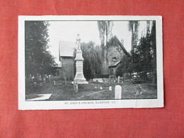 Monument St John's Church Cemetery  Virginia > Hampton Ref 3153 - Hampton