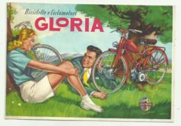 BICICLETTE E CICLOMOTORI GLORIA - NV FG - RIPRODUZIONE DA ORIGINALE - Publicité