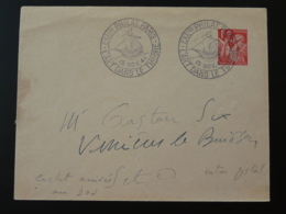 Entier Postal Iris Format LETTRE Oblit. L'art Dans Le Timbre 1941 - Standard Covers & Stamped On Demand (before 1995)
