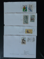 Lot De 4 Lettres D'Andorre Pour Les Pays Bas - Cartas & Documentos