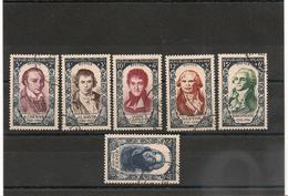 FRANCE Année 1950 Célébrités Du XVIII ème Siècle N° Y/T : 867/872 Oblitéré Côte : 89,00 € - Used Stamps